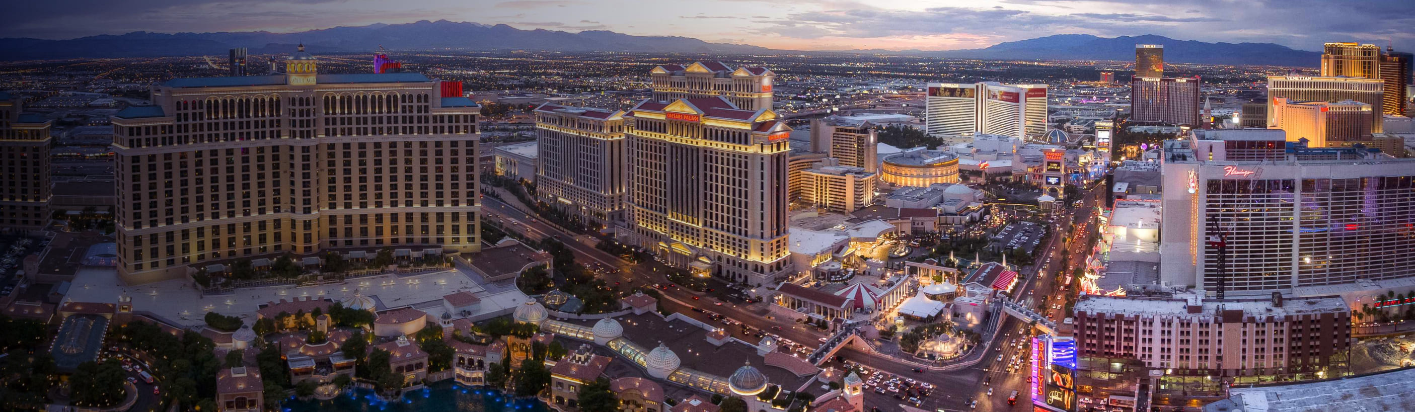 A photo of Las Vegas.
